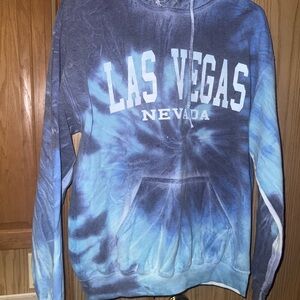 Blue Tie-Dye Las Vegas Hoodie